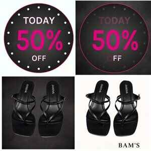 Fashion Nova Liam Black Kitten Heels | Women’s 9 | New in Box